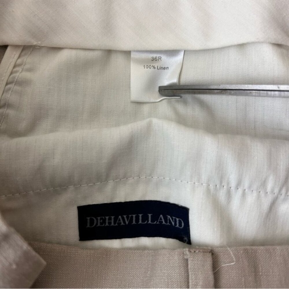 Vtg DeHavilland Men’s Classic Linen Dress Pants Size 36R. - Picture 4 of 7